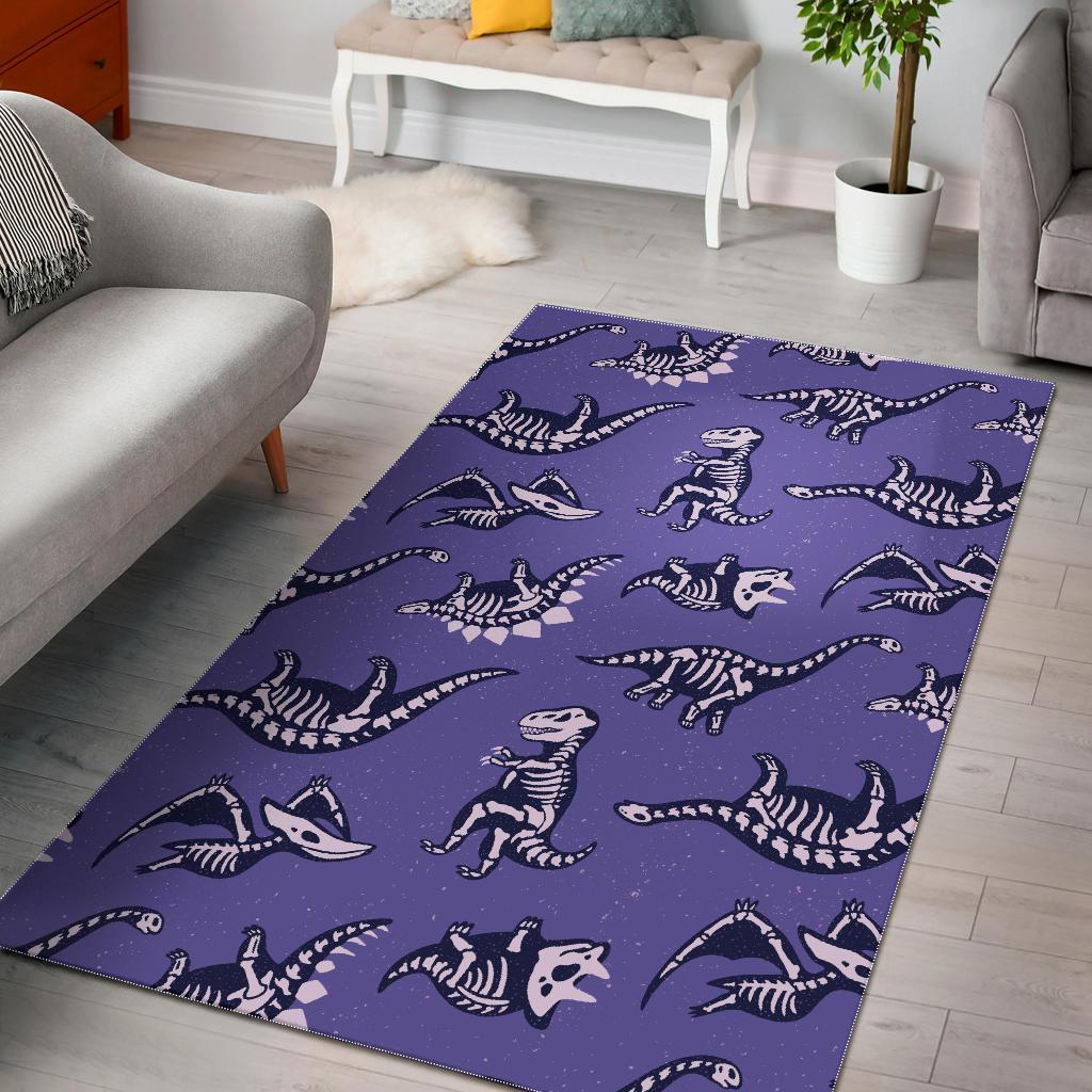 Dinosaur T rex Print Pattern Floor Mat-grizzshop