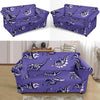 Dinosaur T rex Print Pattern Loveseat Cover-grizzshop