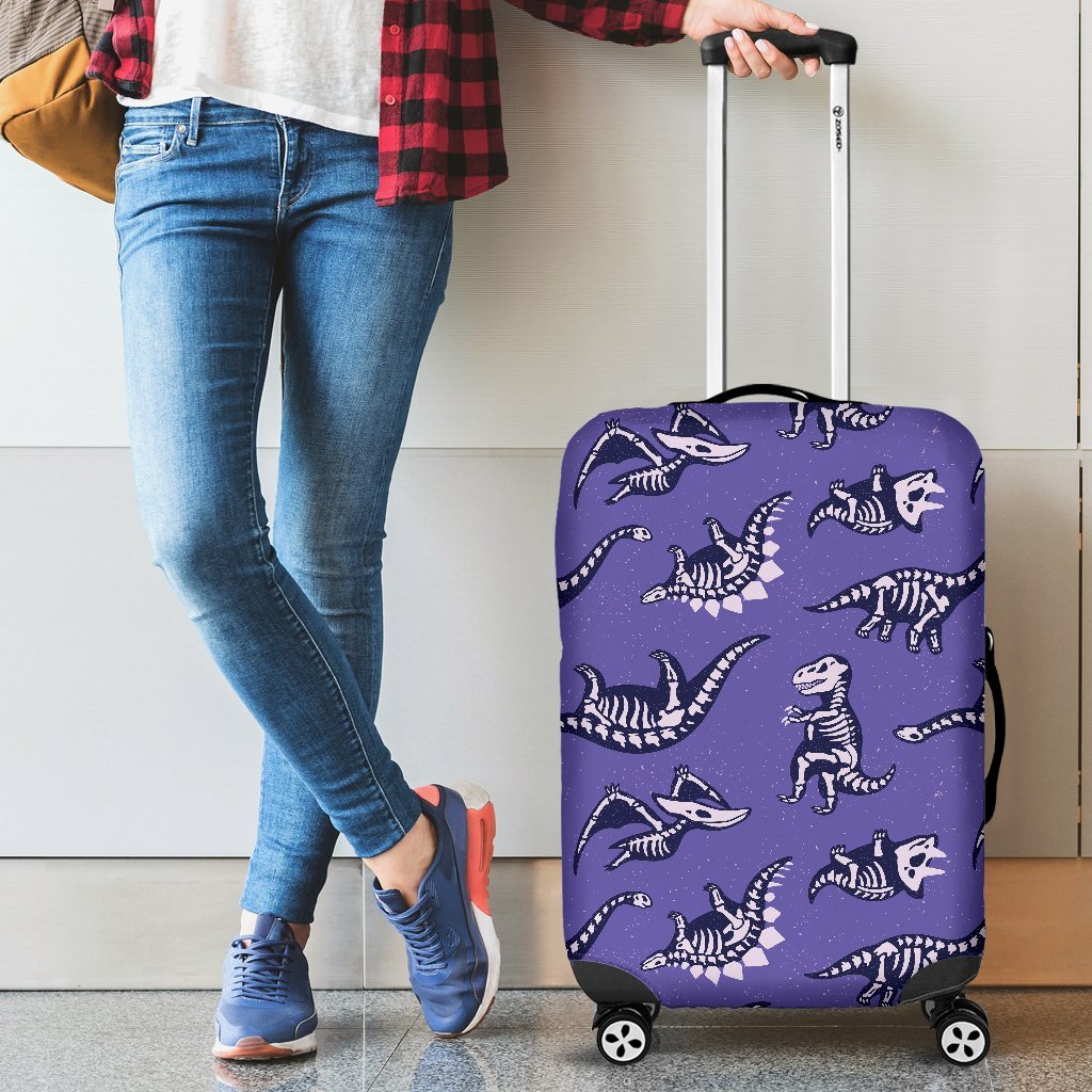 Dinosaur T rex Print Pattern Luggage Cover Protector-grizzshop