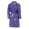 Dinosaur T rex Print Pattern Men Long Robe-grizzshop