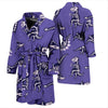 Dinosaur T rex Print Pattern Men Long Robe-grizzshop