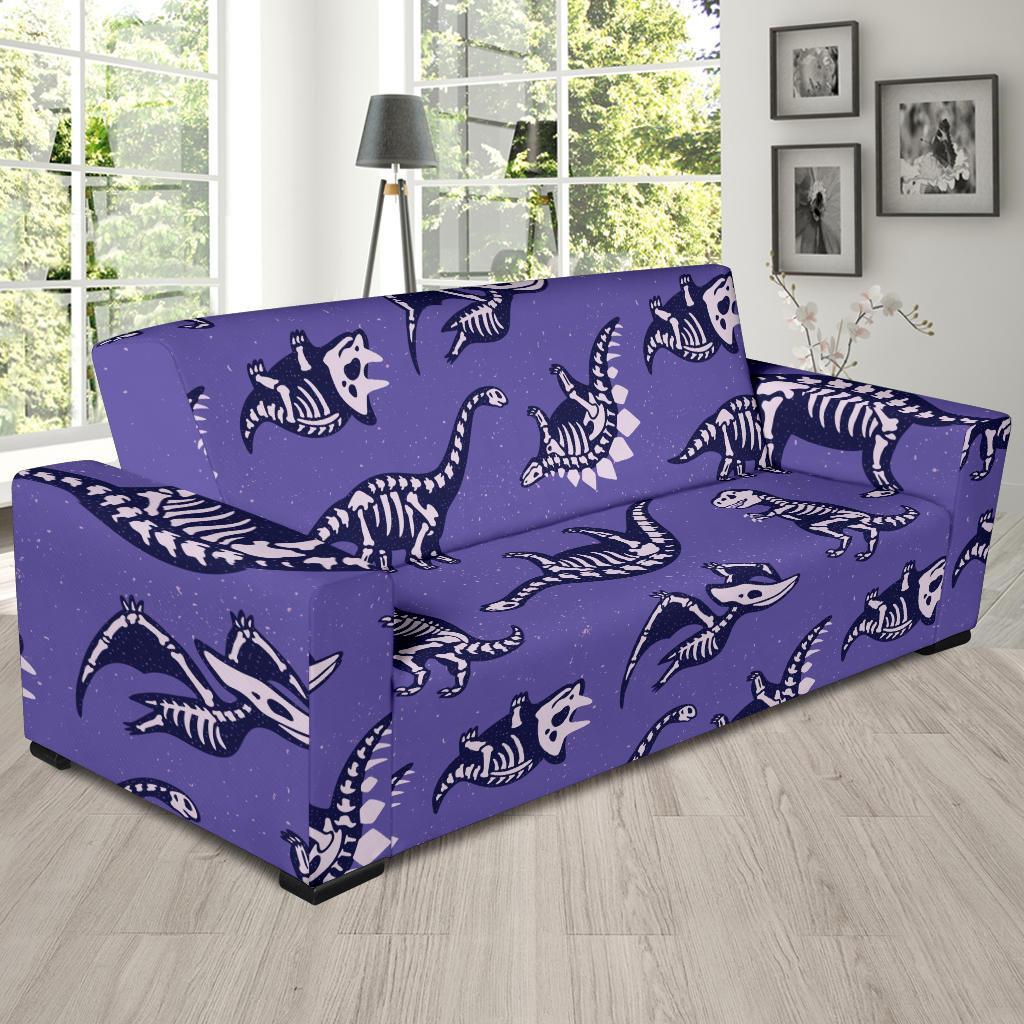 Dinosaur T rex Print Pattern Sofa Covers-grizzshop