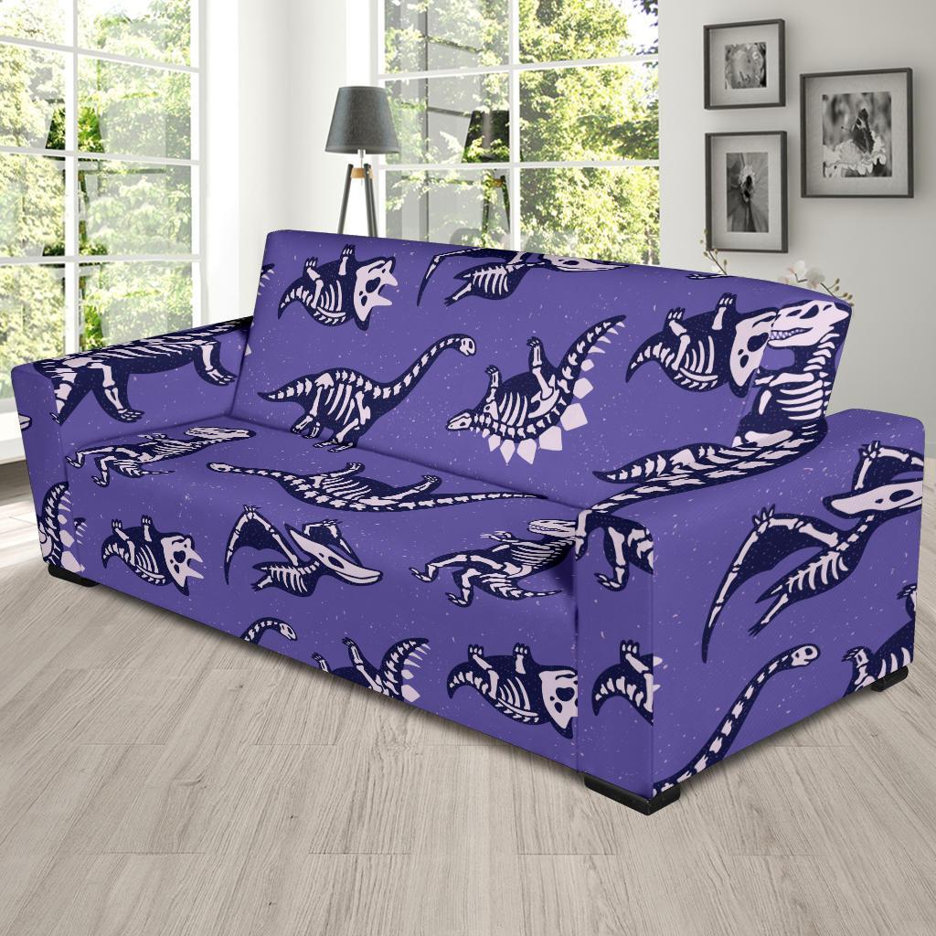 Dinosaur T rex Print Pattern Sofa Covers-grizzshop