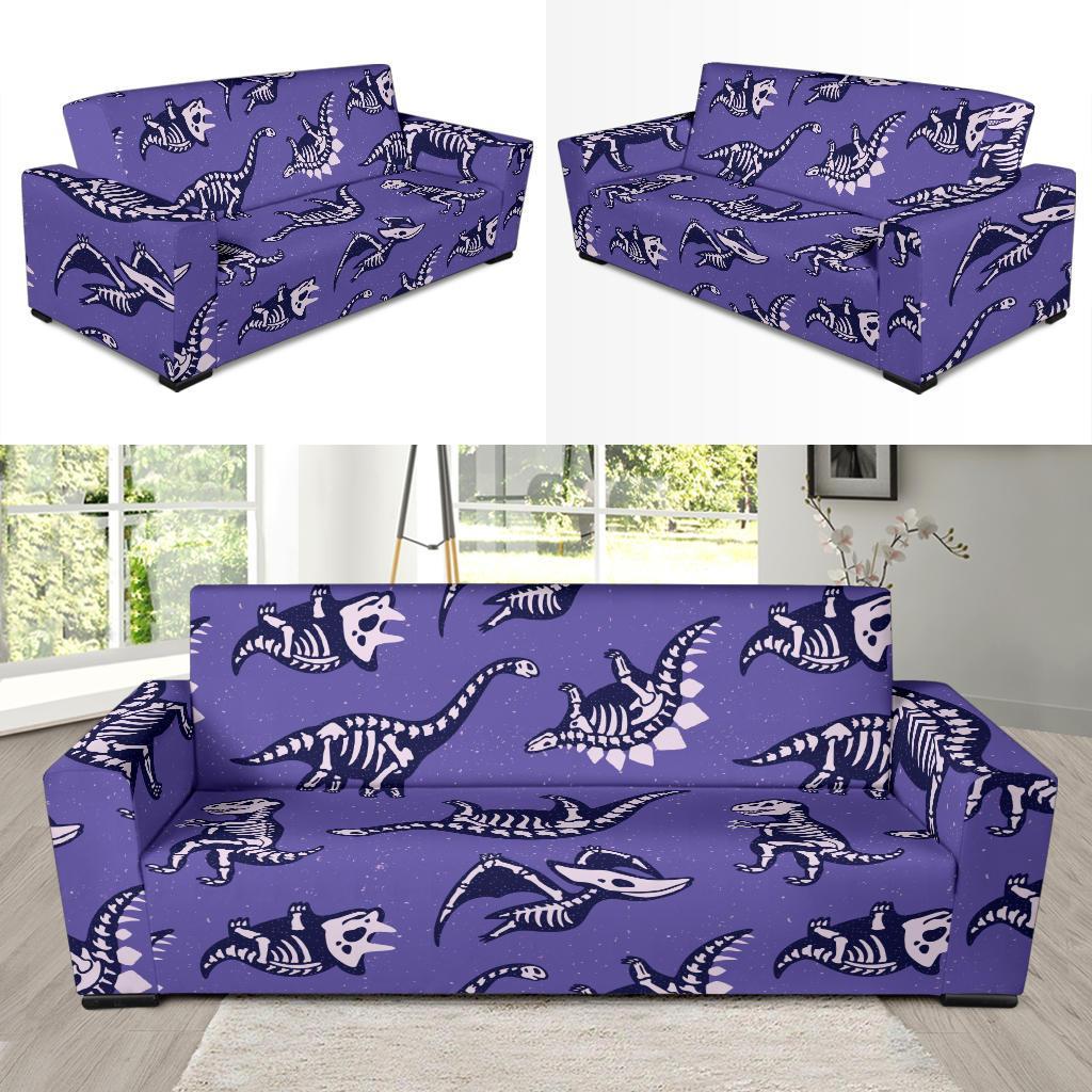 Dinosaur T rex Print Pattern Sofa Covers-grizzshop