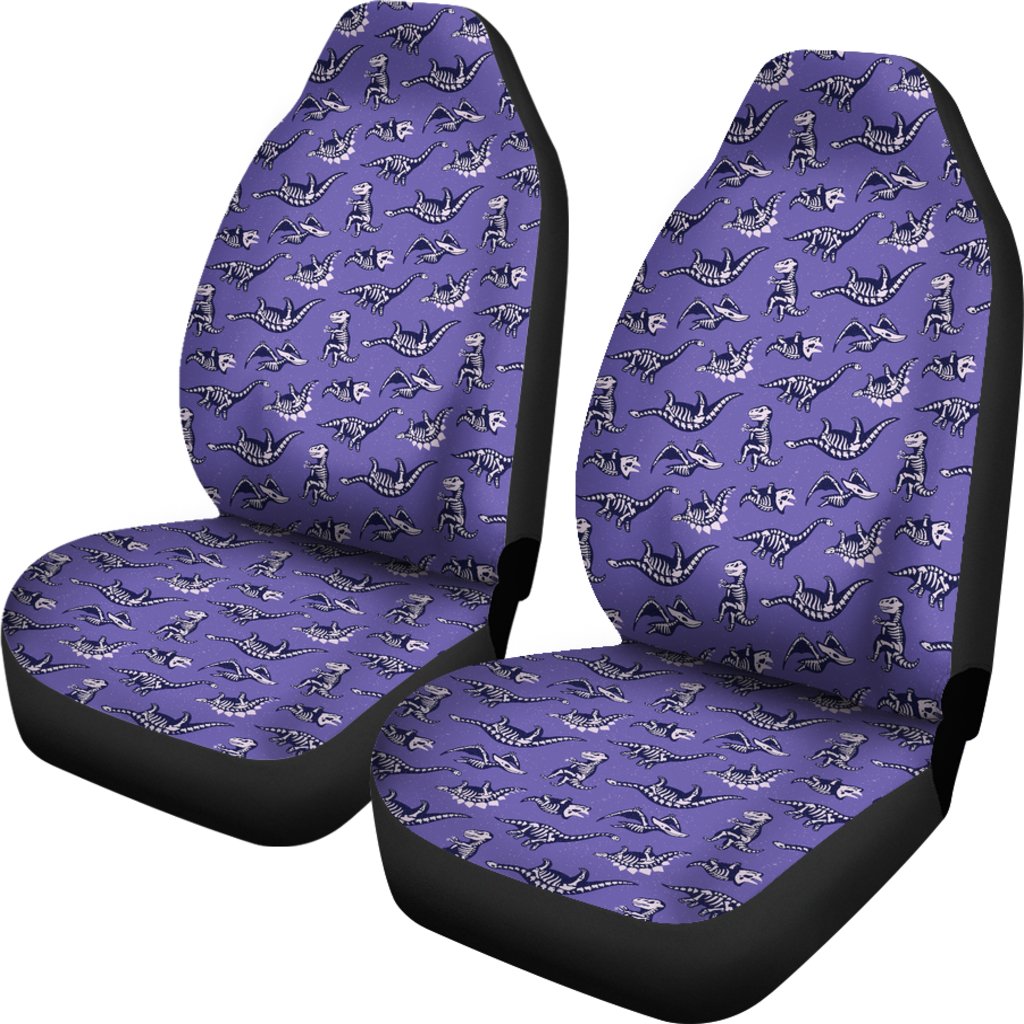 Dinosaur T rex Print Pattern Universal Fit Car Seat Cover-grizzshop