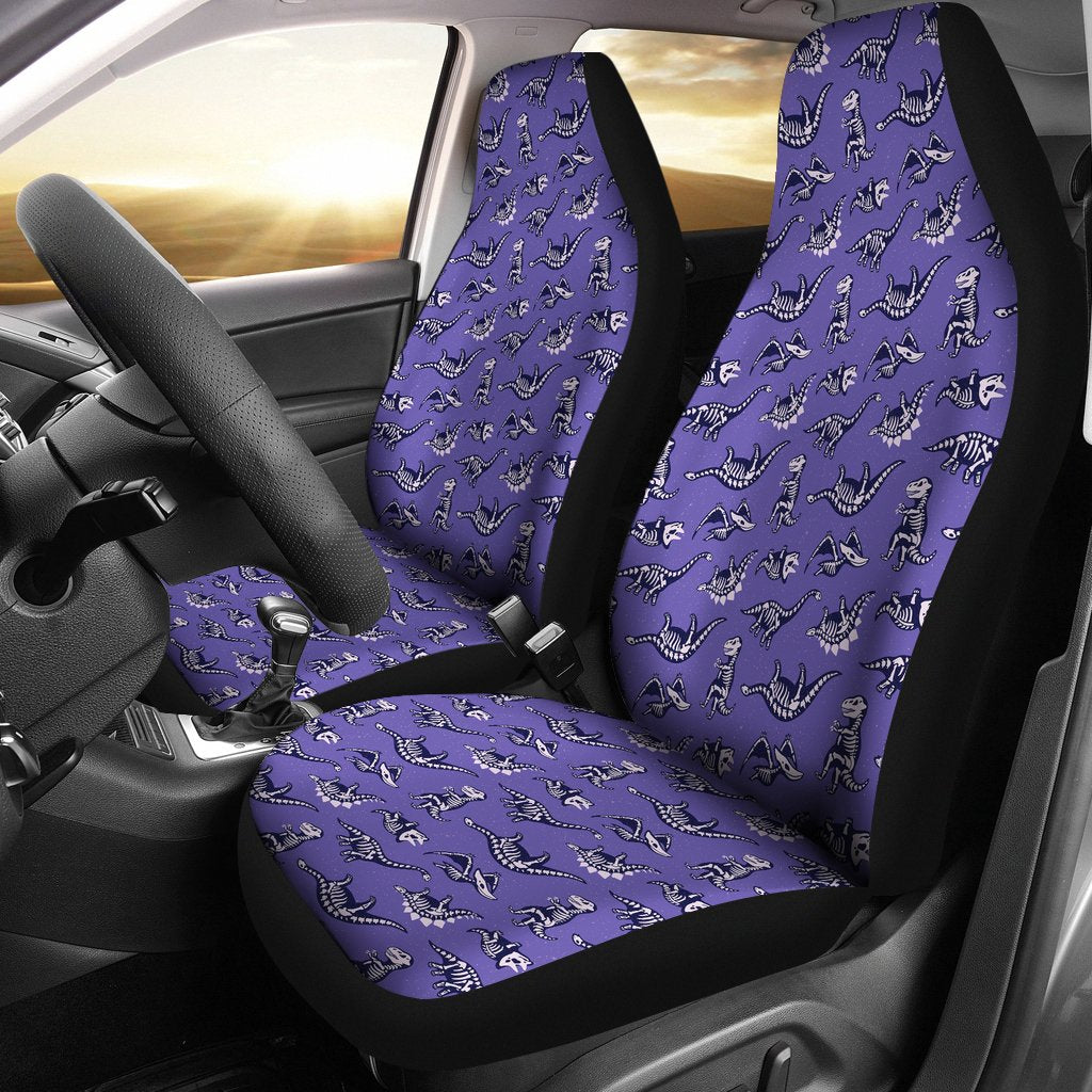 Dinosaur T rex Print Pattern Universal Fit Car Seat Cover-grizzshop