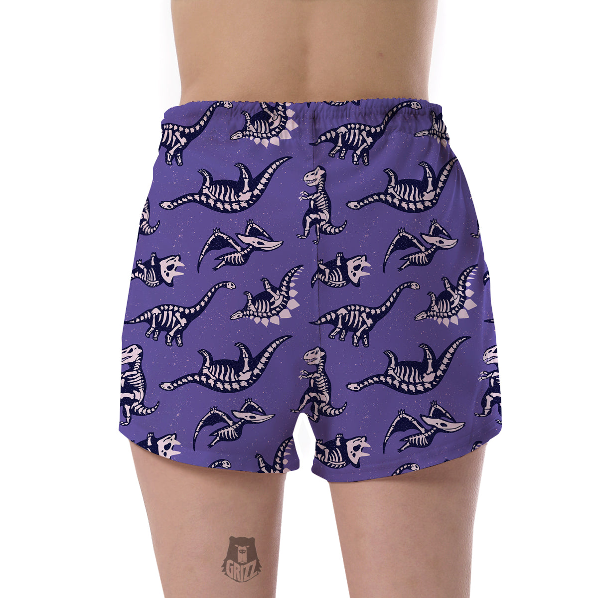 Dinosaur T rex Print Pattern Women's Shorts-grizzshop