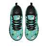 Dinosaur Xmas Print Pattern Black Sneaker-grizzshop