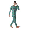 Dinosaur Xmas Print Pattern Men's Pajamas-grizzshop