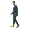 Dinosaurs Pop Art Print Pattern Men's Pajamas-grizzshop