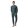 Dinosaurs Pop Art Print Pattern Men's Pajamas-grizzshop