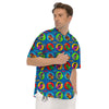 Dinosaurs Pop Art Print Pattern Men's Short Sleeve Shirts-grizzshop