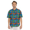 Dinosaurs Pop Art Print Pattern Men's Short Sleeve Shirts-grizzshop