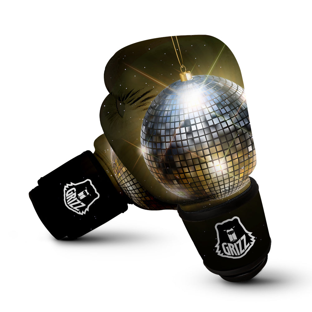 Disco Ball In Night Party Print Boxing Gloves-grizzshop