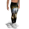 Disco Ball In Night Party Print Men's Leggings-grizzshop