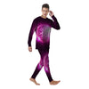 Disco Ball Light Pink Print Men's Pajamas-grizzshop