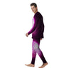 Disco Ball Light Pink Print Men's Pajamas-grizzshop