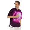 Disco Ball Light Pink Print Men's Short Sleeve Shirts-grizzshop