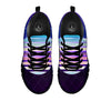 Disco Ball Purple Light Print Black Sneaker-grizzshop