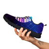 Disco Ball Purple Light Print Black Sneaker-grizzshop