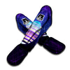 Disco Ball Purple Light Print Muay Thai Shin Guards-grizzshop