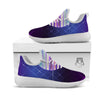 Disco Ball Purple Light Print White Athletic Shoes-grizzshop