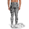 Disco Ball Texture Print Men's Leggings-grizzshop