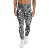 Disco Ball Texture Print Men's Leggings-grizzshop