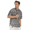 Disco Ball Texture Print Men's Short Sleeve Shirts-grizzshop