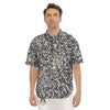 Disco Ball Texture Print Men's Short Sleeve Shirts-grizzshop