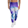 Disco Ball Ultraviolet Print Men's Leggings-grizzshop