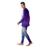 Disco Ball Ultraviolet Print Men's Pajamas-grizzshop