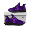 Disco Lights Purple Print Pattern Black Athletic Shoes-grizzshop