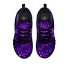 Disco Lights Purple Print Pattern Black Sneaker-grizzshop