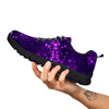 Disco Lights Purple Print Pattern Black Sneaker-grizzshop