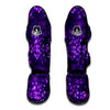 Disco Lights Purple Print Pattern Muay Thai Shin Guards-grizzshop