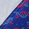 Dna Pattern Print Blanket-grizzshop