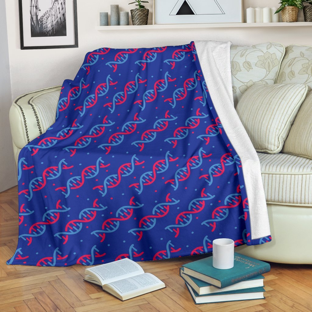 Dna Pattern Print Blanket-grizzshop