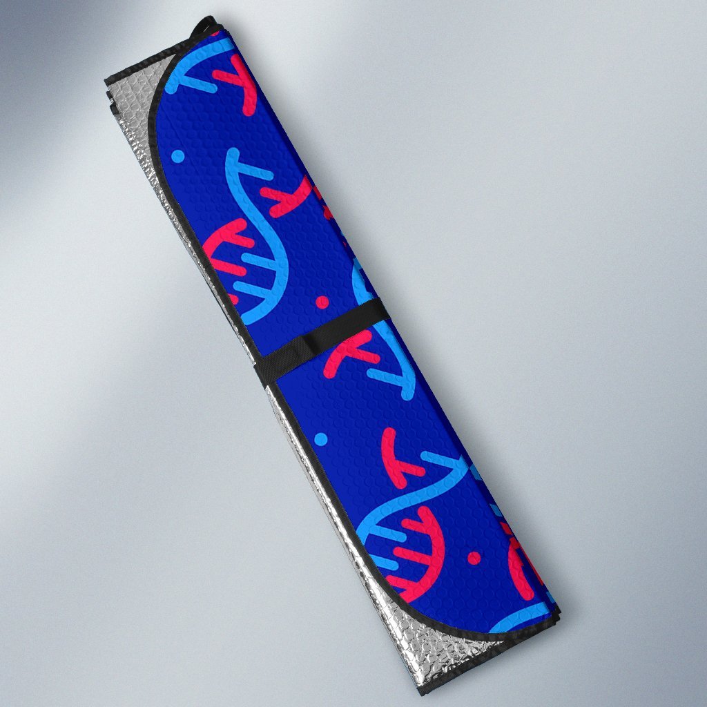 Dna Pattern Print Car Sun Shade-grizzshop
