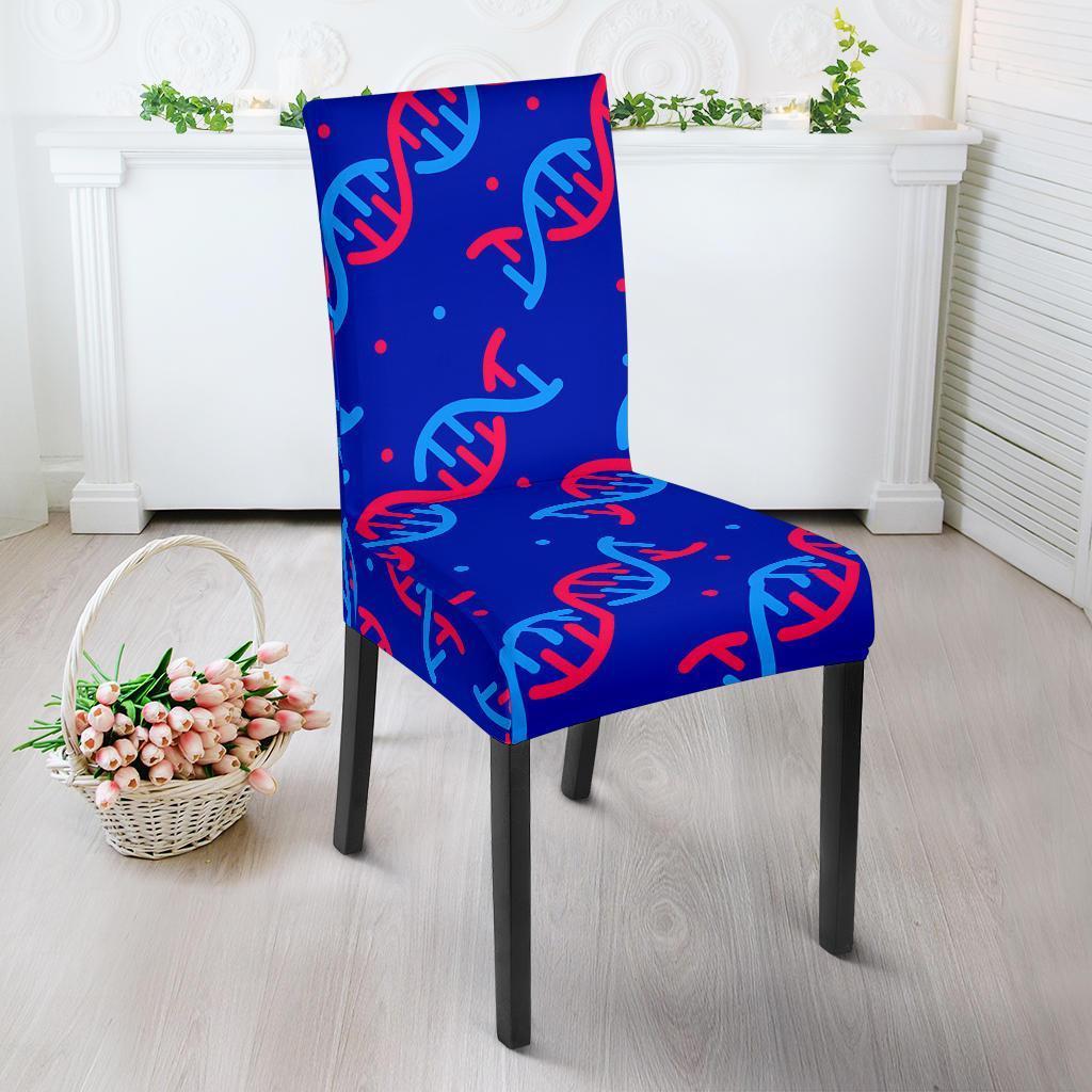 Dna Pattern Print Chair Cover-grizzshop