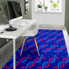 Dna Pattern Print Floor Mat-grizzshop