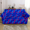 Dna Pattern Print Loveseat Cover-grizzshop