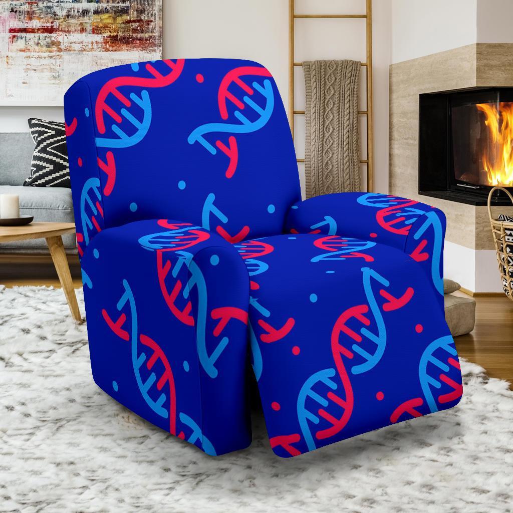 Dna Pattern Print Recliner Cover-grizzshop