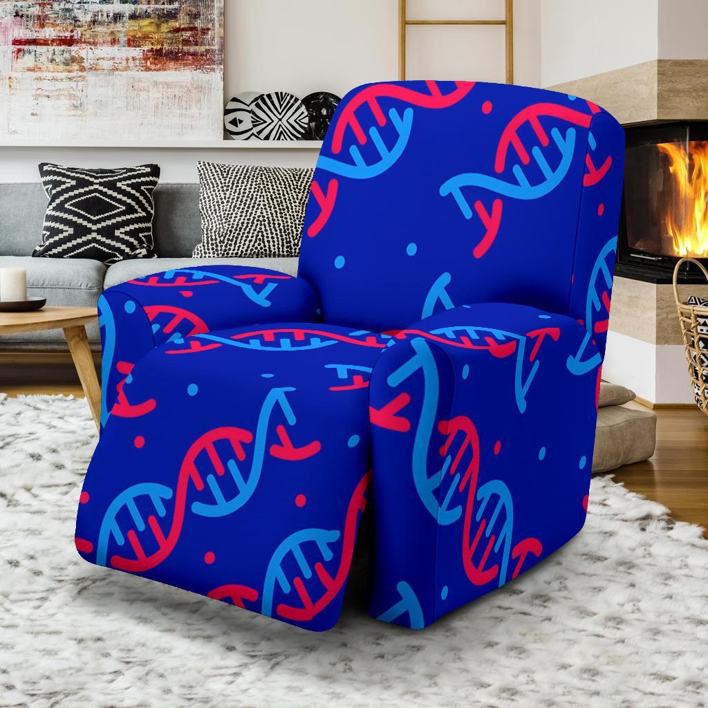 Dna Pattern Print Recliner Cover-grizzshop