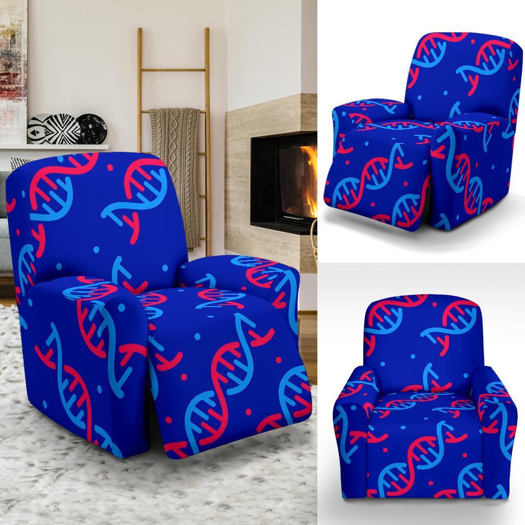 Dna Pattern Print Recliner Cover-grizzshop