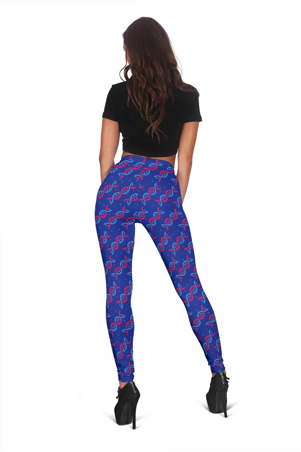 Dna Pattern Print Women Leggings-grizzshop