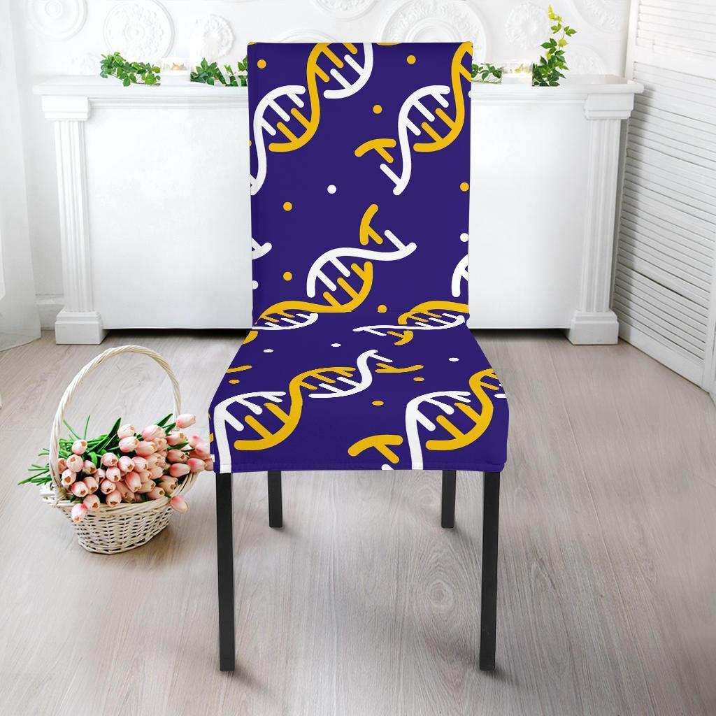 Dna Print Pattern Chair Cover-grizzshop