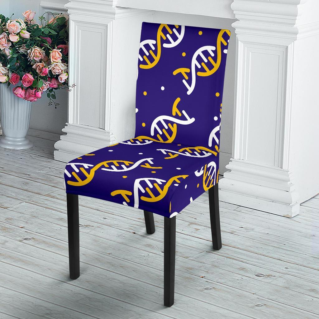 Dna Print Pattern Chair Cover-grizzshop