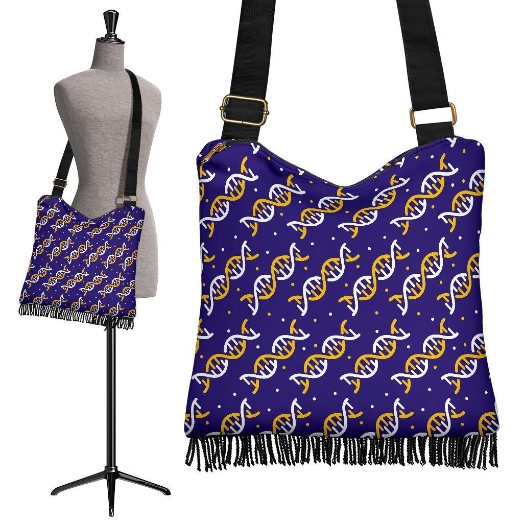 Dna Print Pattern Crossbody Bags-grizzshop