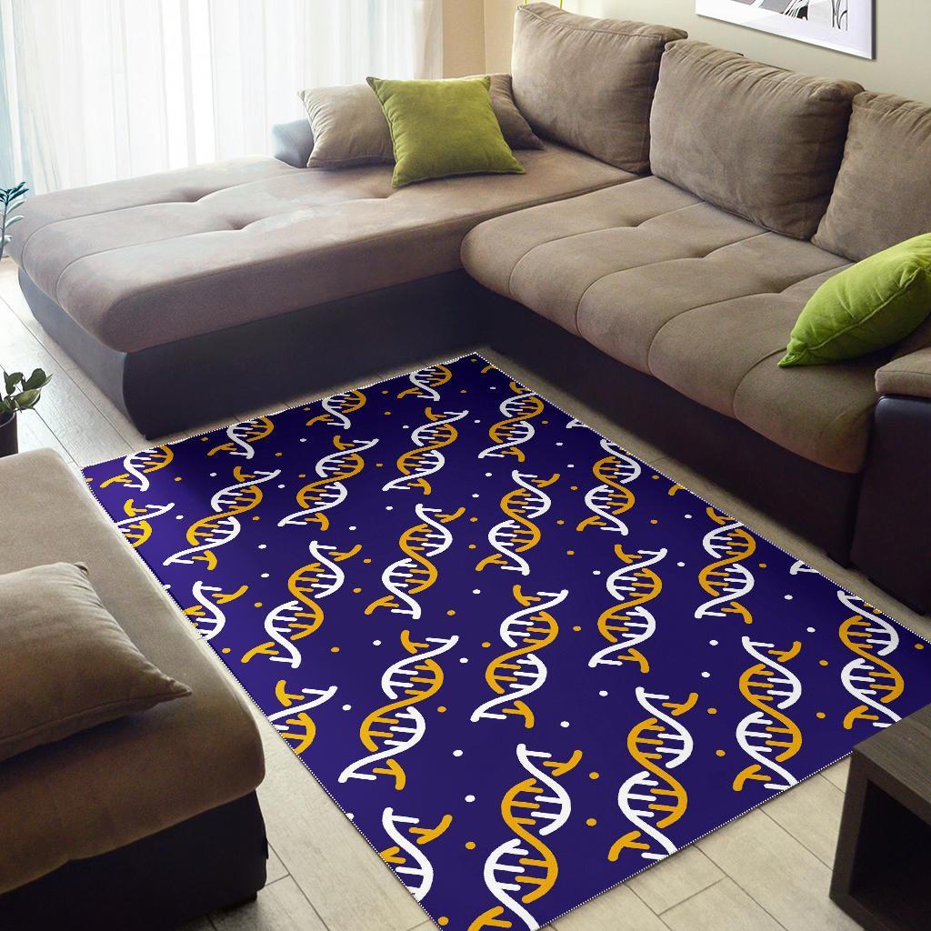 Dna Print Pattern Floor Mat-grizzshop